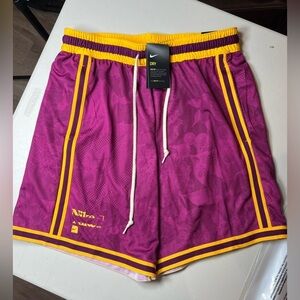 NWT Nike Dri-Fit Red Basketball Mesh Performance Athletic Shorts Red Large & XL